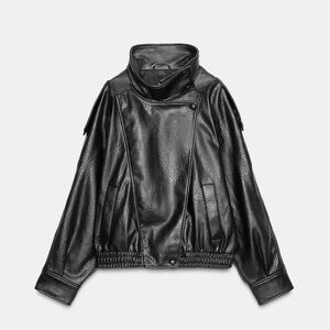 Zara Leather Jacket - Black